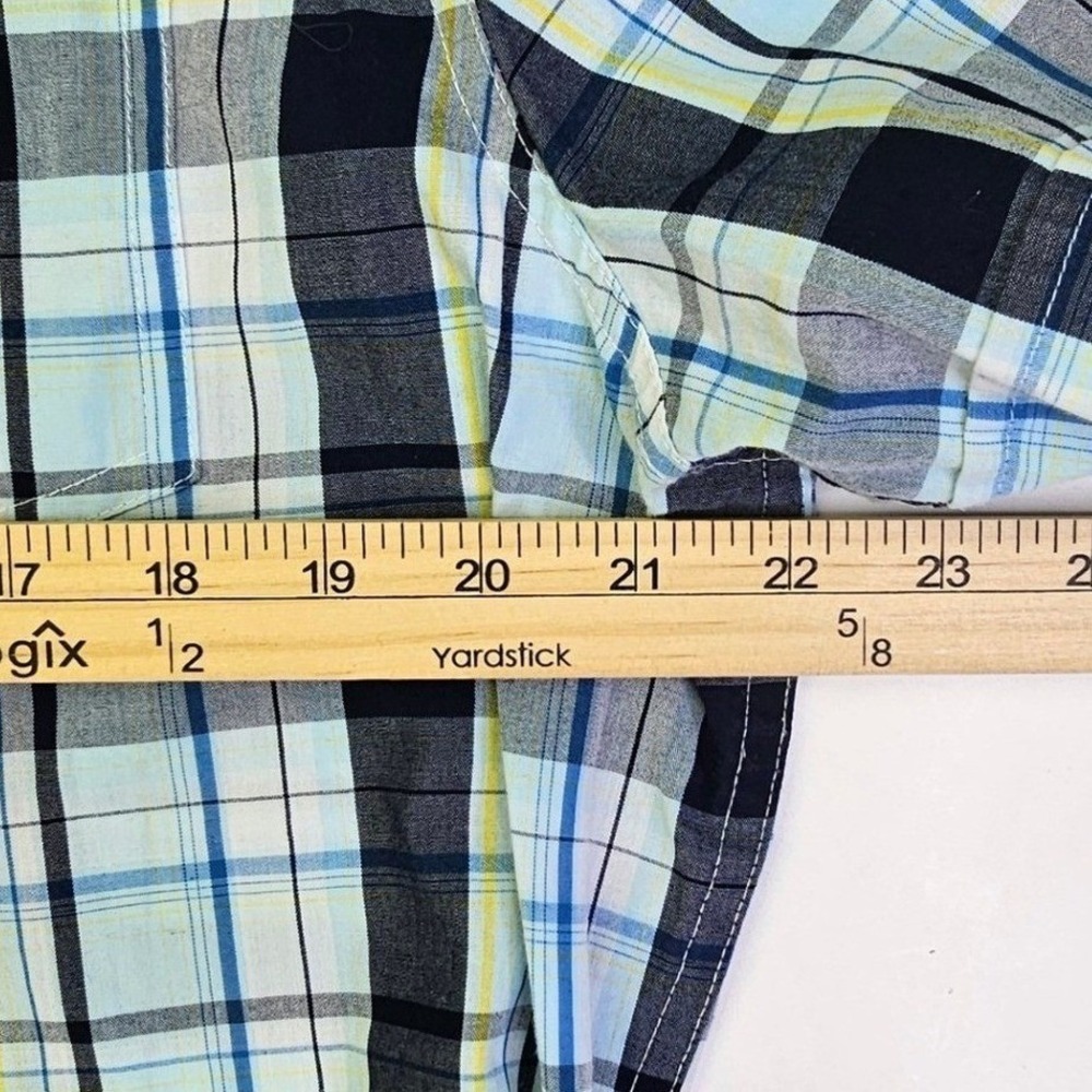 Original Penguin Mens XL Heritage Slim Fit Plaid Short Sleeve Button Down Shirt - Picture 4 of 10